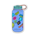 Cute Bottle Sticker waterproof vinyl decal for laptop, bike, car & bottle