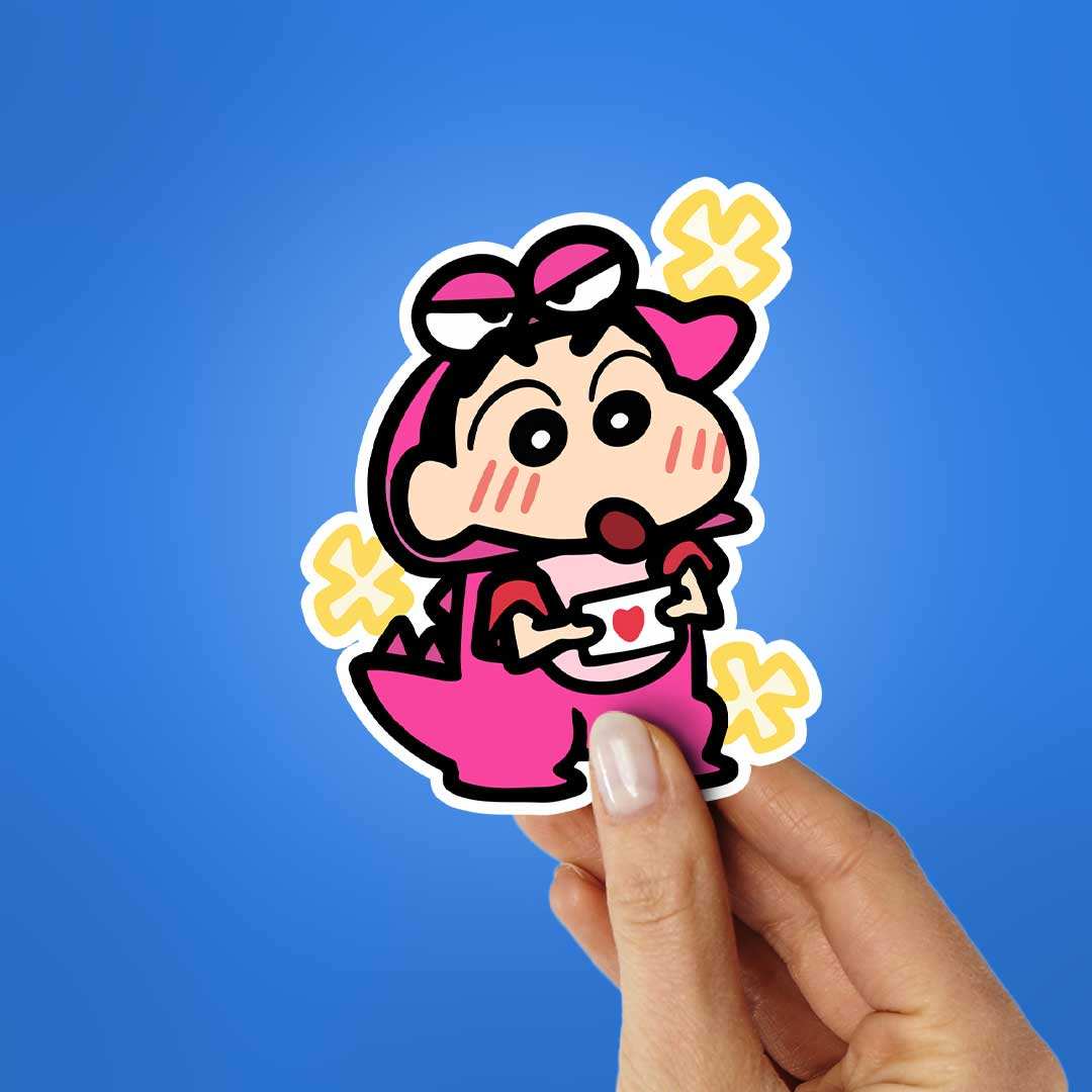 Cute Dino Shinchan Sticker - STICK IT UP