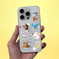 Cute Dog Mini Sticker Sheet waterproof vinyl decal for laptop, bike, car & bottle