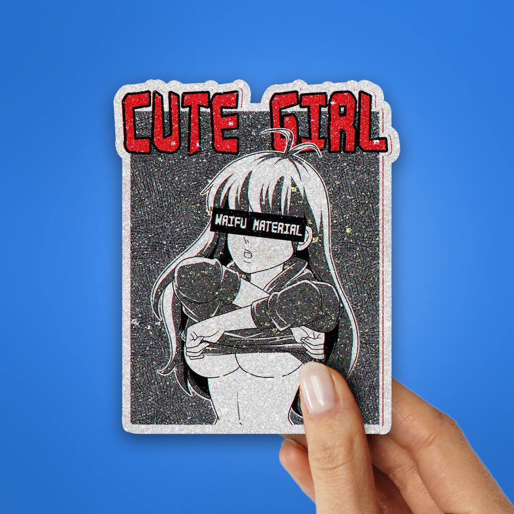 Slitter Sticker Buy Cute Girl 0.4 Glitter Sticker Online | Premium Waterproof Vinyl ...