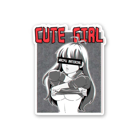 Cute Girl Sticker - STICK IT UP
