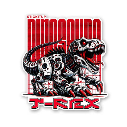 Cyborg T Rex Sticker - STICK IT UP