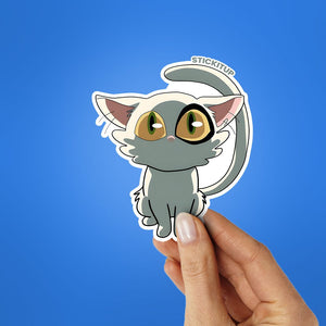 DAIJIN CAT Sticker waterproof vinyl decal for laptop, bike, car & bottle