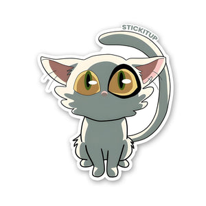 DAIJIN CAT Sticker waterproof vinyl decal for laptop, bike, car & bottle