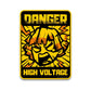 danger Bumper Sticker waterproof vinyl decal for laptop, bike, car & bottle