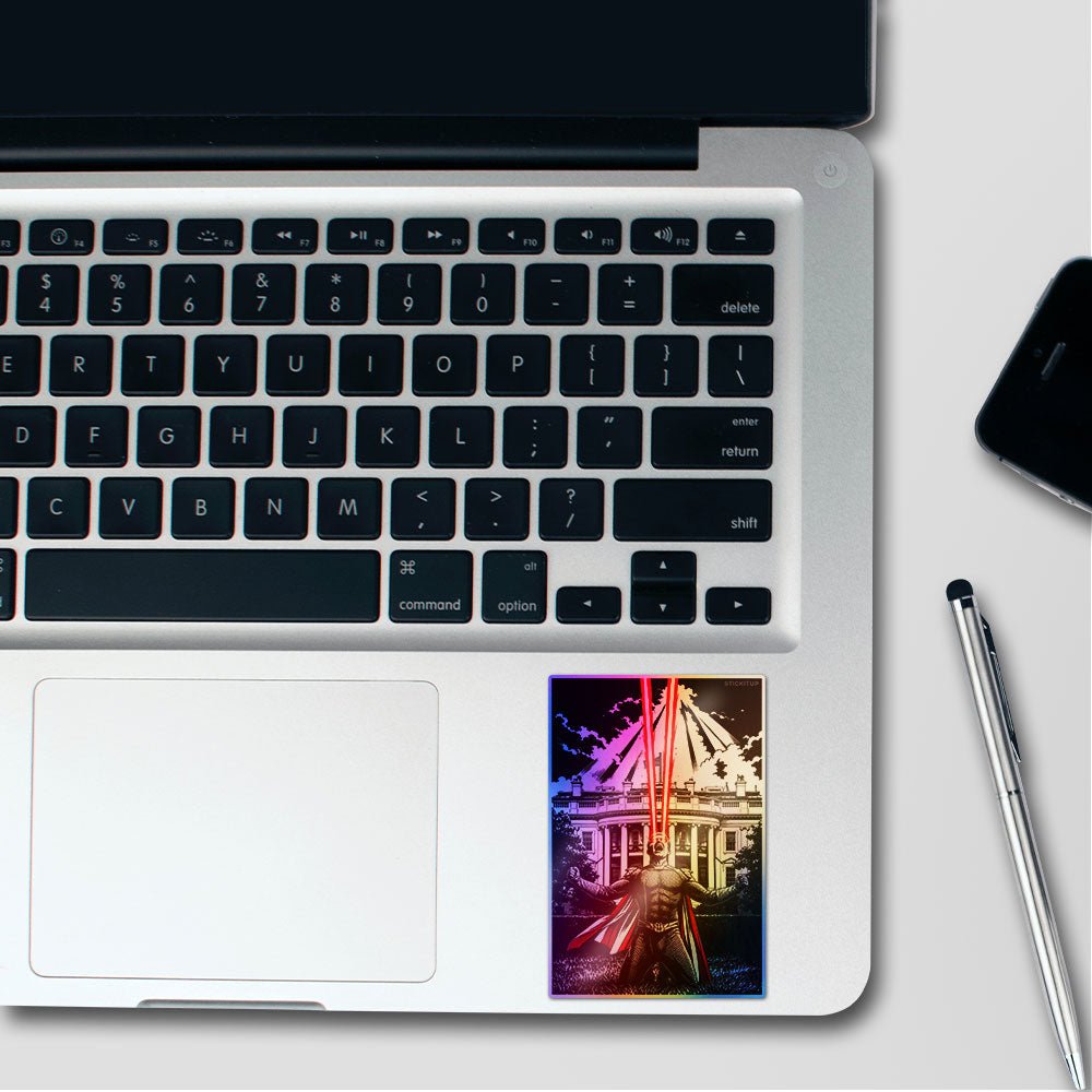 Dark Building Art Holographic Stickers - Holographic stickers | STICK IT UP