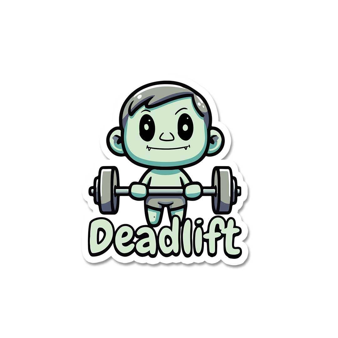Dead Lift Sticker waterproof vinyl decal for laptop, bike, car & bottle