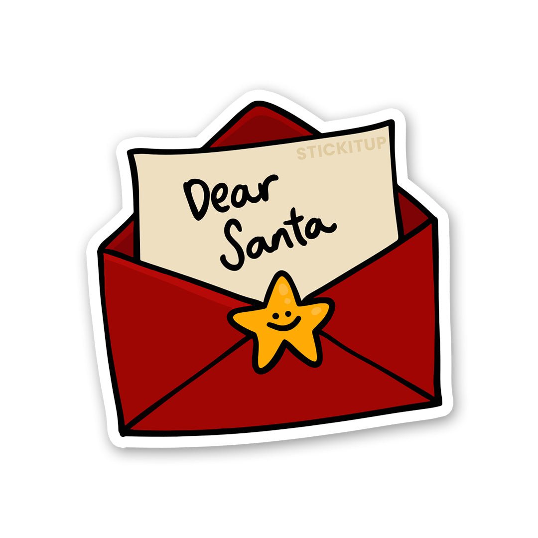 Dear Santa Sticker - Stickers | STICK IT UP