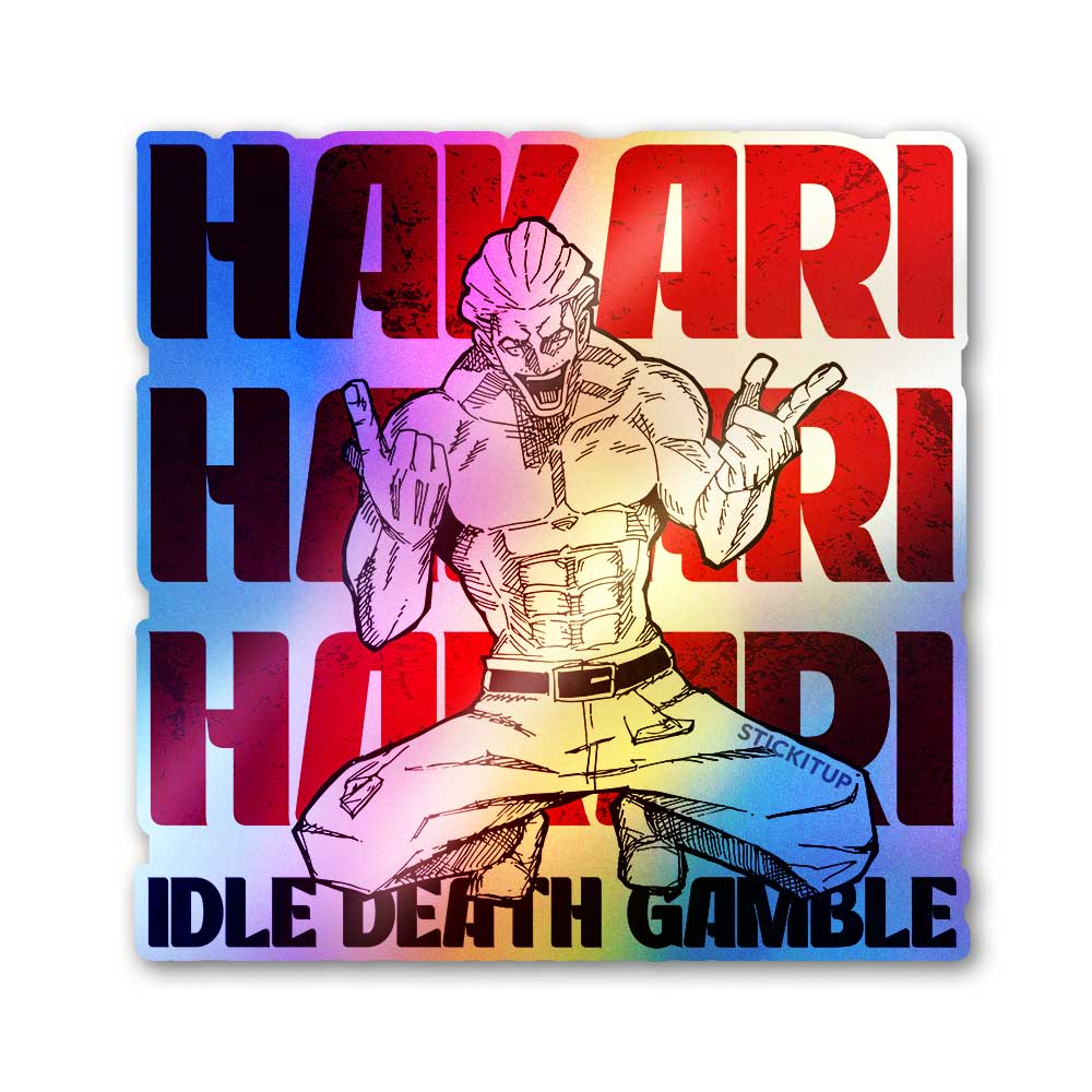 Death Gamble Holographic Stickers - Holographic stickers | STICK IT UP