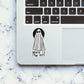 Death Is The Key Sticker waterproof vinyl decal for laptop, bike, car & bottle