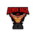 Demon Back 2.1 Glitter Sticker waterproof vinyl decal for laptop, bike, car & bottle