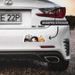 Demon Slayer Bumper Sticker waterproof vinyl decal for laptop, bike, car & bottle