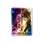 Demon Slayer Holographic Sticker waterproof vinyl decal for laptop, bike, car & bottle