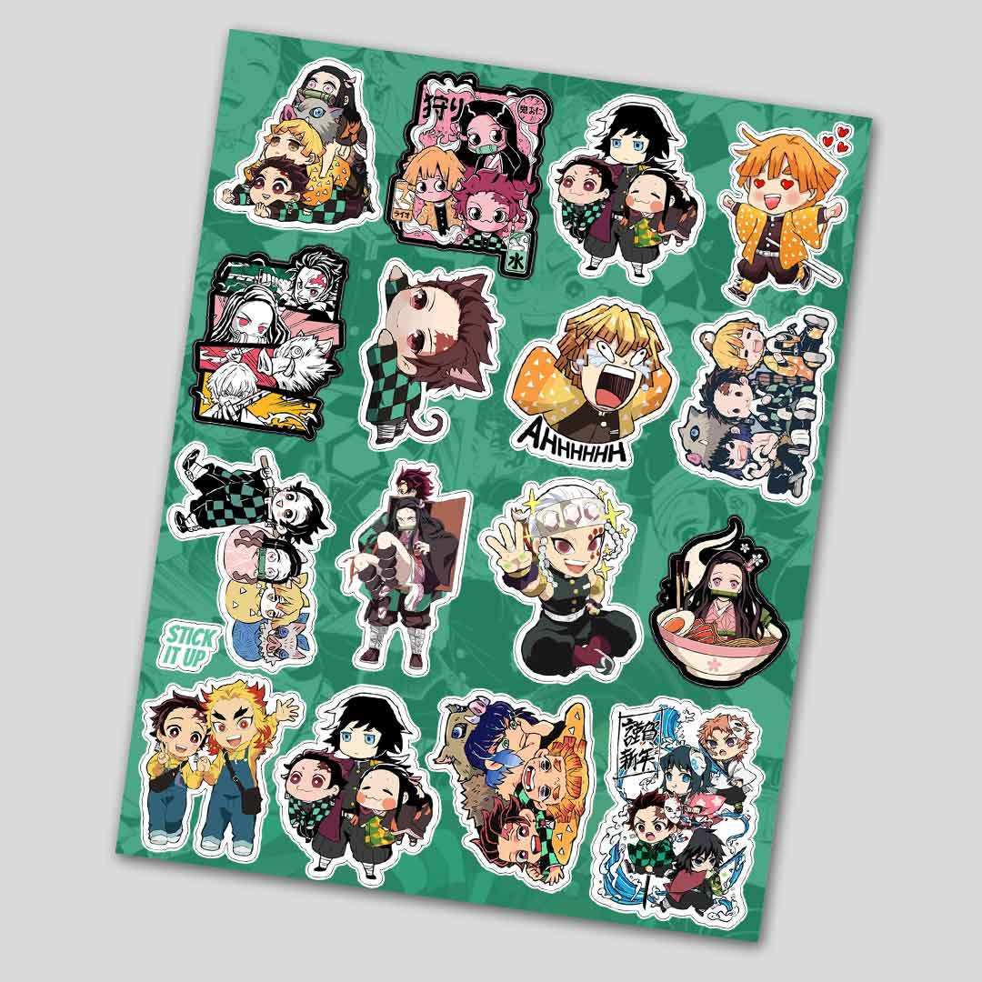 Buy Demon Slayer Mini sticker Sheet Online | Sticker Sheets | STICK IT UP