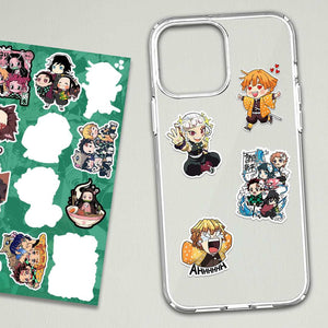 Demon Slayer Mini sticker Sheet waterproof vinyl decal for laptop, bike, car & bottle