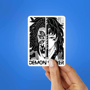 Demon Slayer Sticker waterproof vinyl decal for laptop, bike, car & bottle
