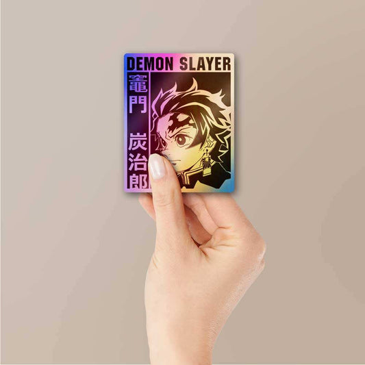 Demon Slayer Tanjro Holographic Sticker - STICK IT UP