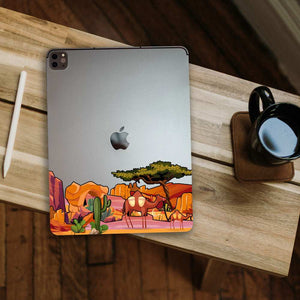 Desert Infinity Sticker waterproof vinyl decal for laptop, bike, car & bottle