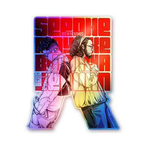 Desi Rap Duo Style Holographic Stickers - Holographic stickers | STICK IT UP