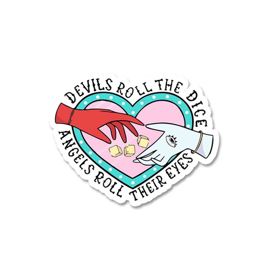 Devil Roll The Dice Sticker - STICK IT UP
