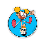 Dexter's Laboratory Sticker waterproof vinyl decal for laptop, bike, car & bottle