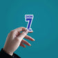 dhoni 7 Sticker waterproof vinyl decal for laptop, bike, car & bottle