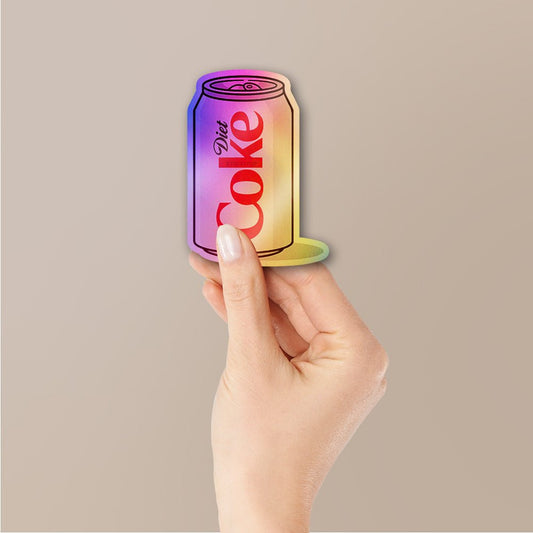 Diet Cola Pop Holographic Stickers - STICK IT UP