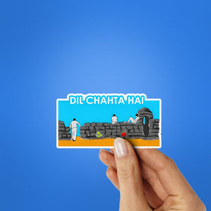 Dil Chahta Hai Sticker waterproof vinyl decal for laptop, bike, car & bottle