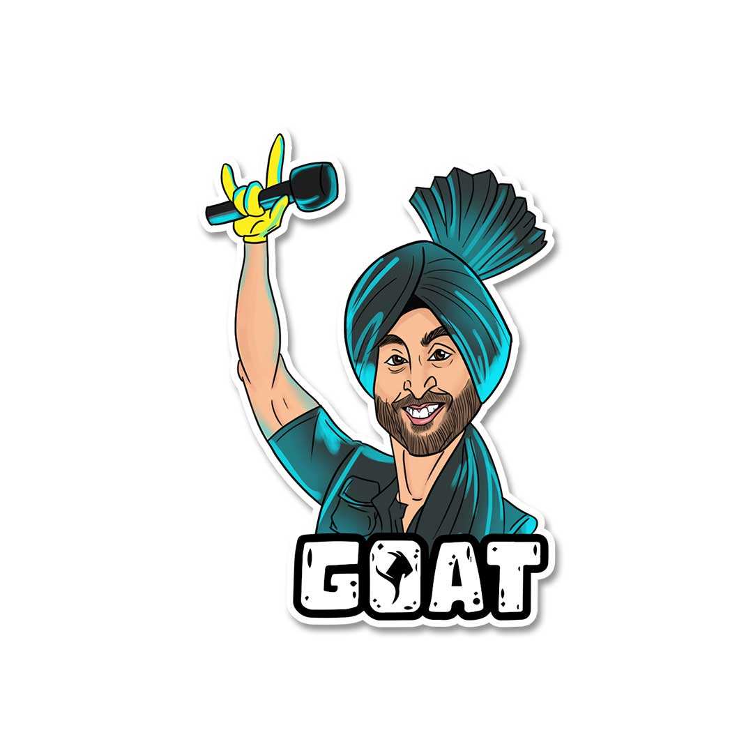 Diljit Dosanjh Goat Sticker - STICK IT UP