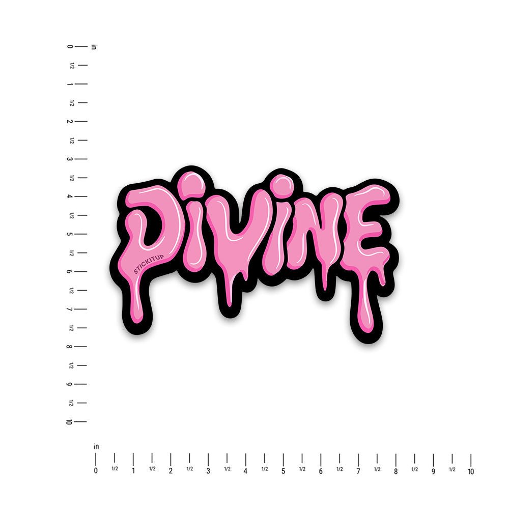Divine Bumper Sticker waterproof vinyl decal for laptop, bike, car & bottle