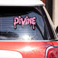 Divine Bumper Sticker waterproof vinyl decal for laptop, bike, car & bottle