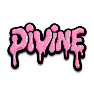 Divine Bumper Sticker waterproof vinyl decal for laptop, bike, car & bottle