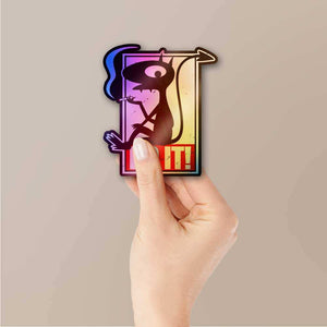 Do It Holographic Sticker waterproof vinyl decal for laptop, bike, car & bottle