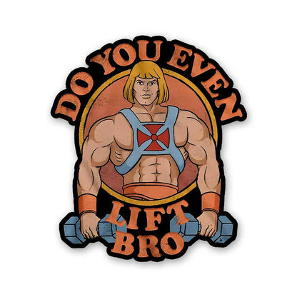 Do You Lift Bro Sticker waterproof vinyl decal for laptop, bike, car & bottle