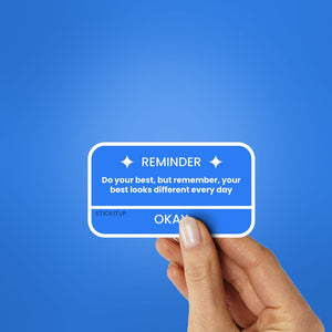 Do Your Best Sticker waterproof vinyl decal for laptop, bike, car & bottle