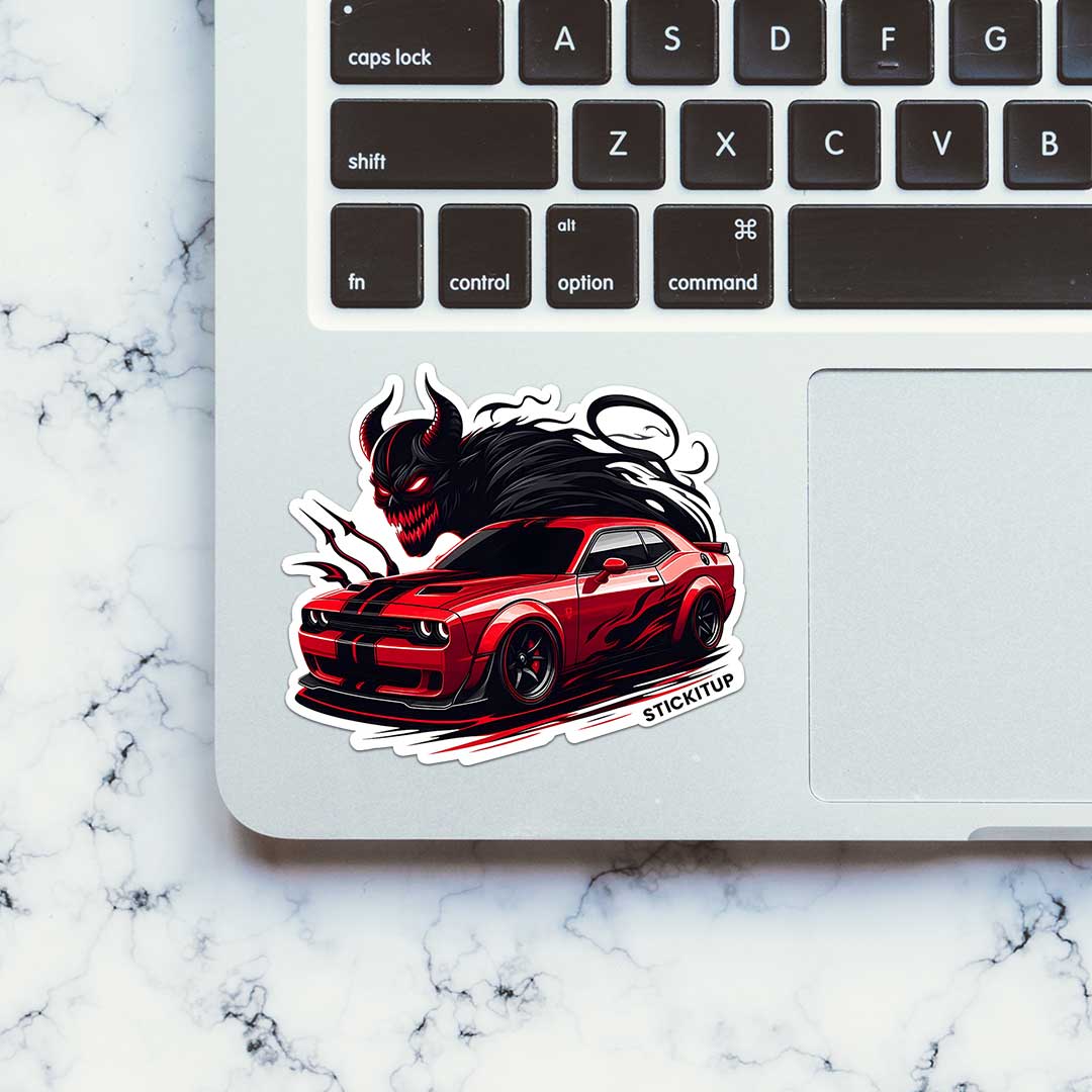 Dodge Demon Red Sticker - STICK IT UP