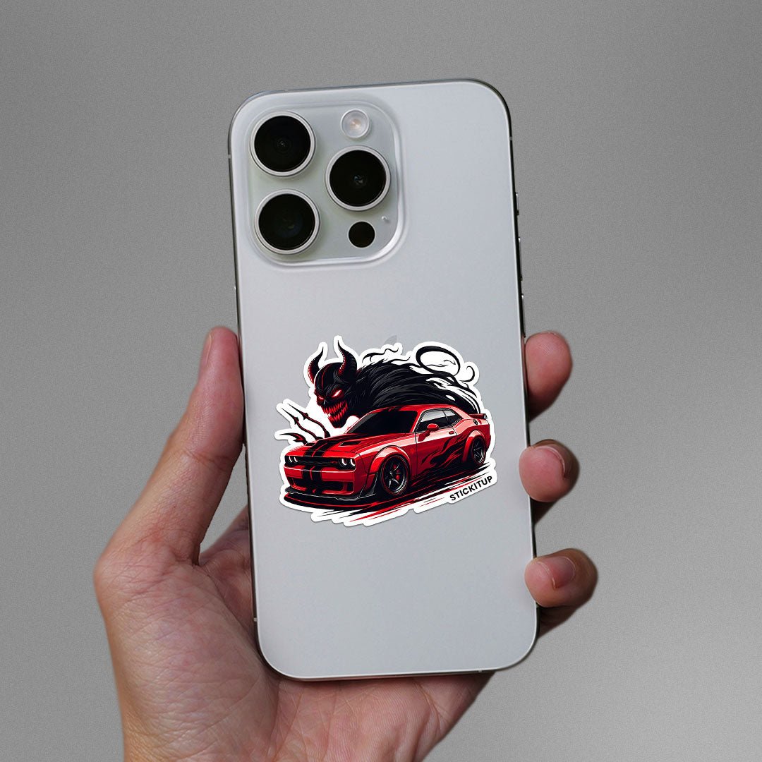 Dodge Demon Red Sticker - STICK IT UP