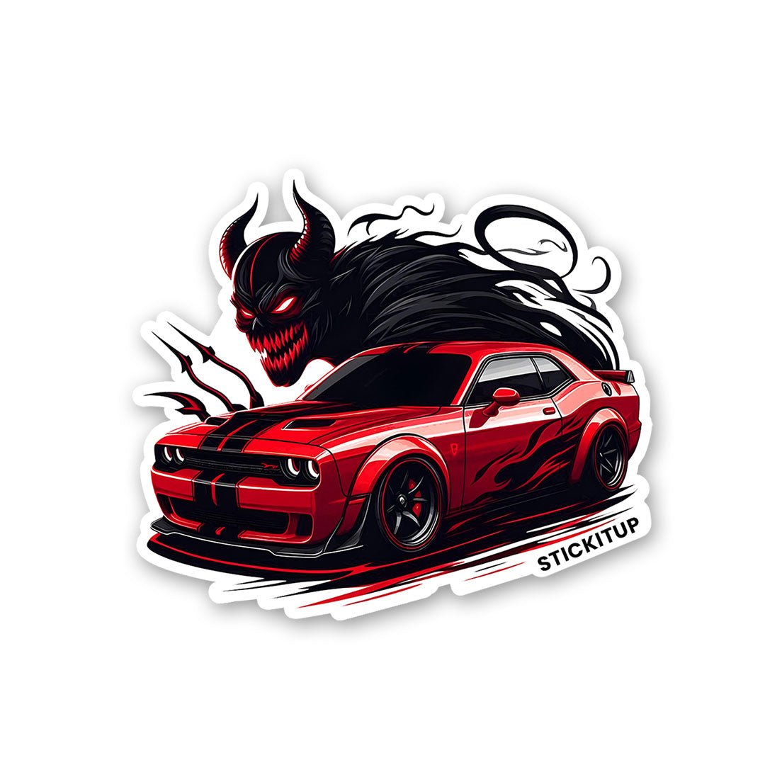 Dodge Demon Red Sticker - STICK IT UP