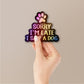 Dog Holographic Holographic Stickers waterproof vinyl decal for laptop, bike, car & bottle