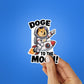 Doge to the Moon Sticker - Stickers | STICK IT UP