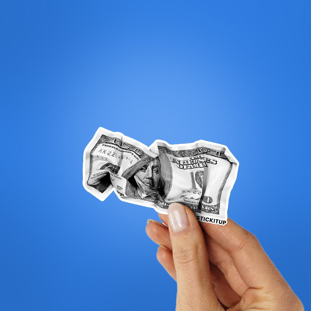 DOLLAR Sticker waterproof vinyl decal for laptop, bike, car & bottle