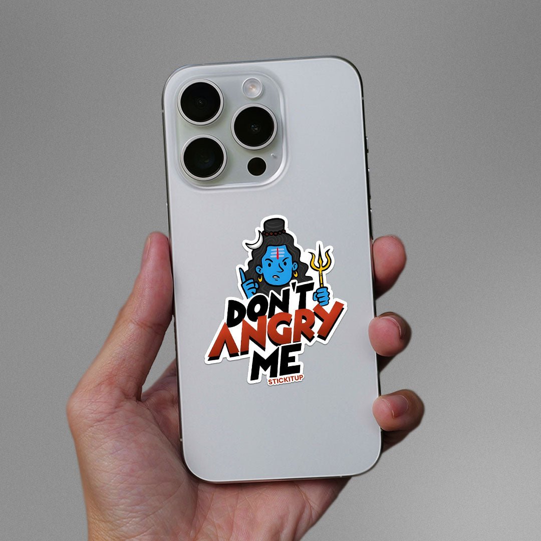 DON'T ANGRY ME Sticker waterproof vinyl decal for laptop, bike, car & bottle