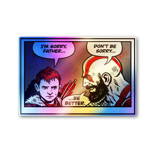 Don't be Sorry Holographic Stickers - Holographic stickers | STICK IT UP