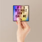 Dont Call Me Sticker Holographic Stickers waterproof vinyl decal for laptop, bike, car & bottle