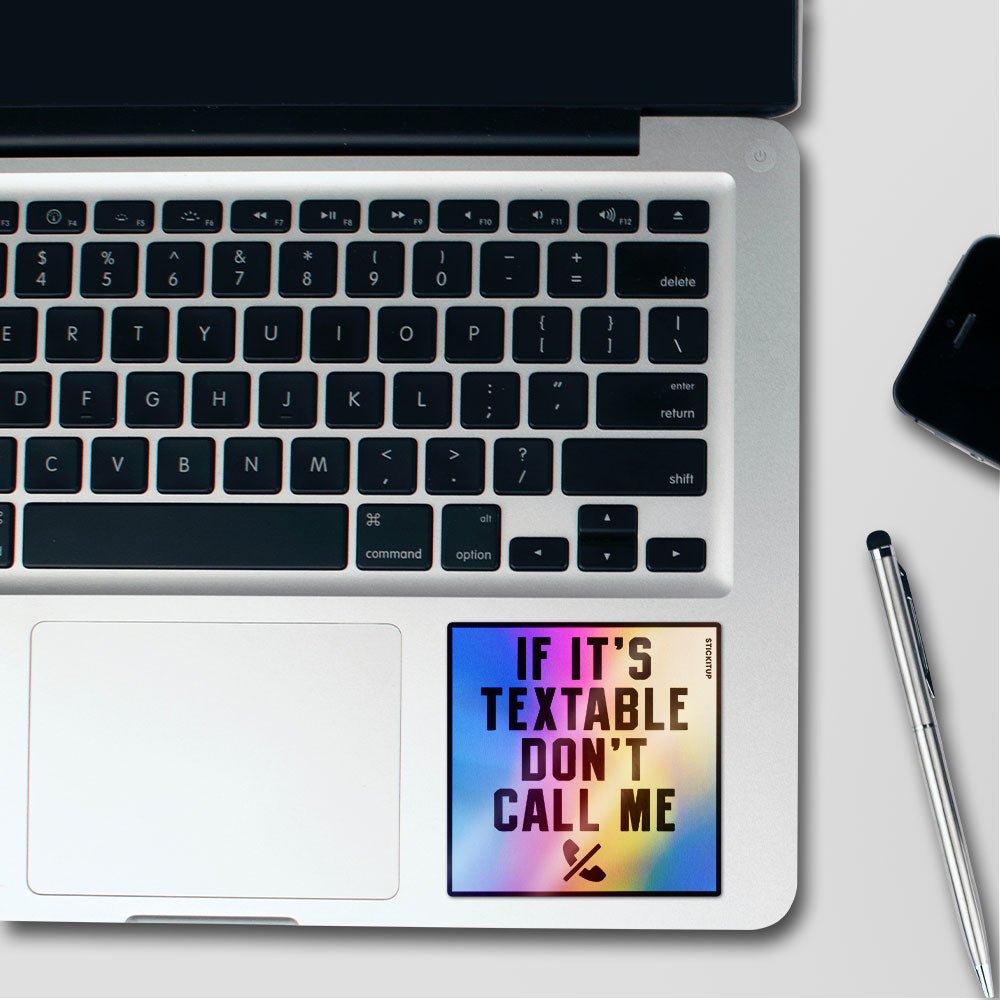 Dont Call Me Sticker Holographic Stickers waterproof vinyl decal for laptop, bike, car & bottle