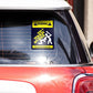 Don't touch Bumper Sticker waterproof vinyl decal for laptop, bike, car & bottle