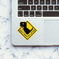 Dont Touch My Laptop Dino Sticker waterproof vinyl decal for laptop, bike, car & bottle