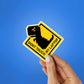 Dont Touch My Laptop Dino Sticker waterproof vinyl decal for laptop, bike, car & bottle