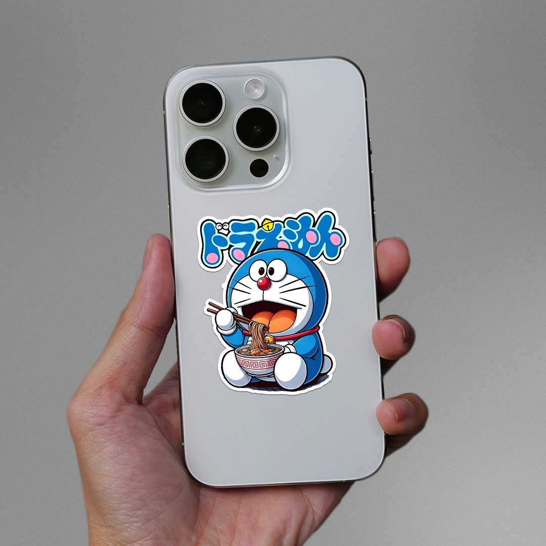 Doremon Sticker waterproof vinyl decal for laptop, bike, car & bottle