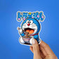 Doremon Sticker waterproof vinyl decal for laptop, bike, car & bottle